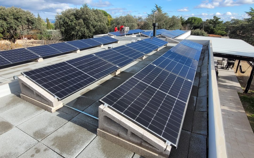 Instalación fotovoltaica en una vivienda unifamiliar en Valdemorillo